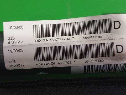 Foto 2ª: Airbag Cortina Delantero Derecho Citroen C4 1.6 16V HDI 90CV [9HXDV6ATED4] (2004)
