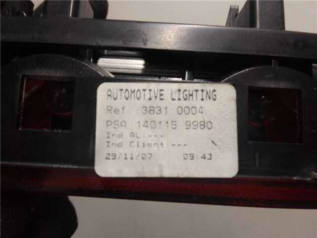 Foto 3ª: Luz Central de Freno Peugeot Expert 2.0 L1H1 TENDANCE [2.0 LTR. - 88 KW HDI CAT (RHK - DW10UTED4)]