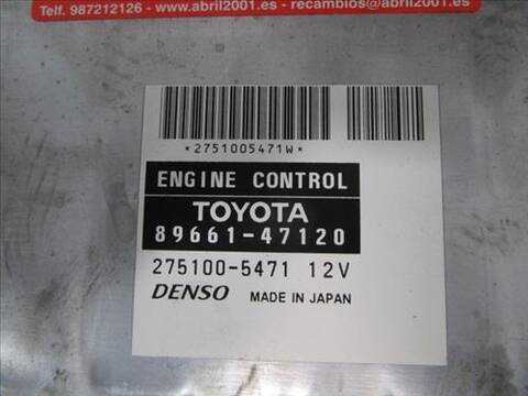 Foto 2ª: Centralita Motor ECU Toyota Prius HIBRIDO BASIS 78CV 57KW [1NZ-FXE] (2007)