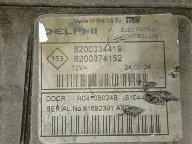 Foto 2ª: Centralita Motor ECU Renault Scenic 1.5 DCI (JM0F) (JM)(2003-_) [K9K 722]
