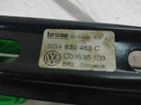 Foto 3ª: Elevalunas Manual Trasero Derecho Volkswagen Golf COMFORTLINE BLUEMOTION AUT. 150CV (2013)