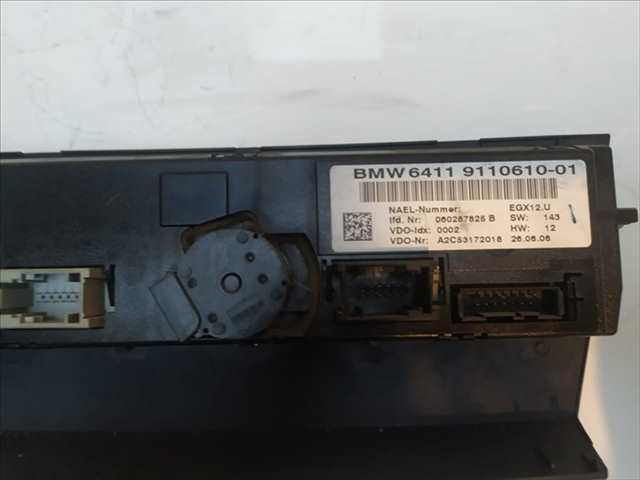 Foto 2ª: Mando Climatizador Bmw Serie 3 320 2.0 DIESEL [D204D4] (2006)