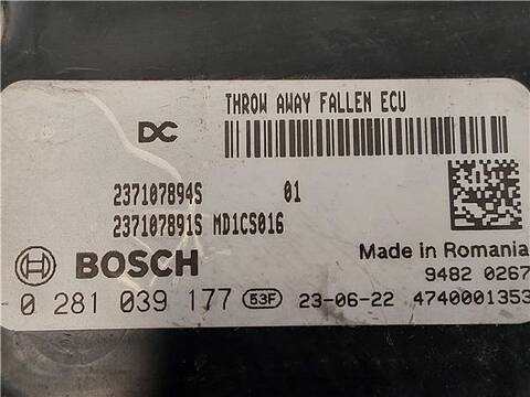 Foto 3ª: Centralita Motor ECU Dacia Lodgy 1.5 COMFORT 116CV 85KW [K9K 872] (2022)