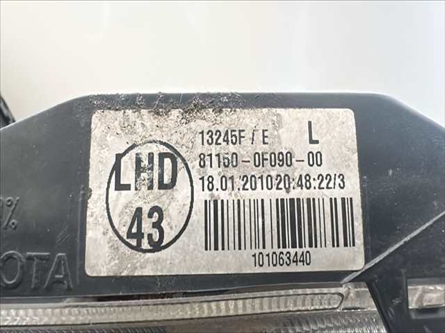Foto 2ª: Faro Izquierdo Toyota Corolla 2.0 CDI VERSO [D1AD] (2010)