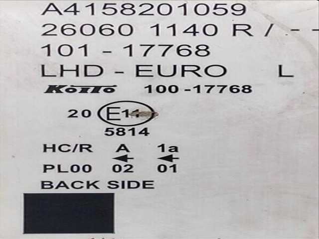 Foto 3ª: Faro Izquierdo Mercedes Citan FURGON (2012)