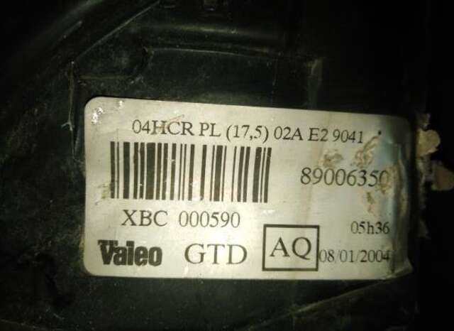 Faro Izquierdo Mg ZR 120