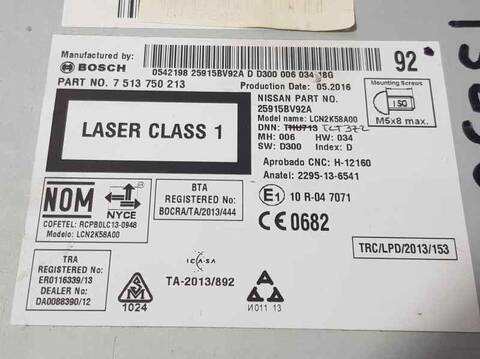 Foto 3ª: Sistema GPS Nissan Juke ACENTA 110CV 81KW [K9KF646] (2016)