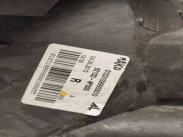 Foto 3ª: Faro Derecho Hyundai i20 CLASSIC 78CV 57KW [G4LA] (2010)