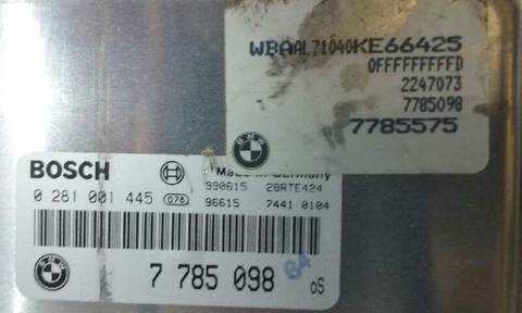 Foto 2ª: Centralita Motor ECU Bmw Serie 3 315 2.0 16V DIESEL CAT BERLINA 136CV 100KW [204D1] (1999)