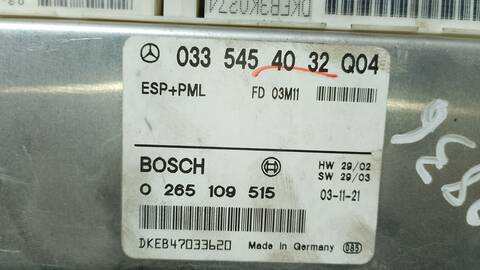 Foto 3ª: Centralita Abs Mercedes Clase E 180 E 320 CDI 211.026) BERLINA 204CV 150KW [648961] (2004)