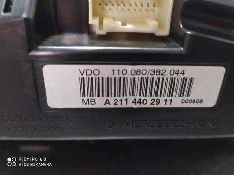 Foto 3ª: Cuadro de Instrumentos Mercedes Clase E 180 E 500 211.072) BERLINA 388CV 285KW [M273962] (2006)