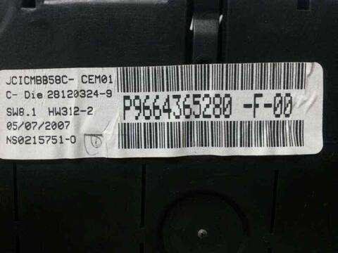 Foto 3ª: Cuadro de Instrumentos Citroen C4 AVATAR PICASSO 136CV 100KW [RHJDW10BTED4] (2007)