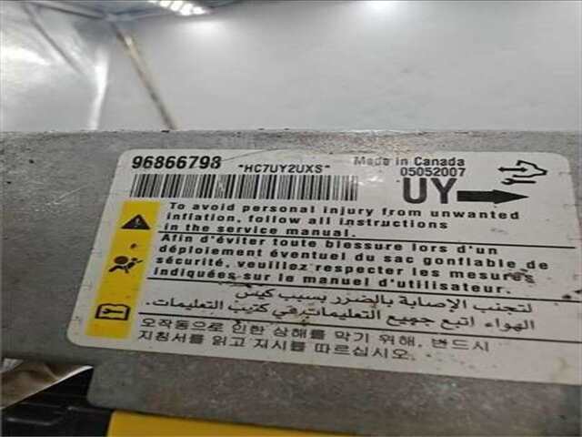 Foto 2ª: Centralita Airbag Opel Antara 2.0 COSMO 4X4 [2.0 LTR. - 110 KW CDTI CAT (Z 20 DMH - LLW)] [Z20S]