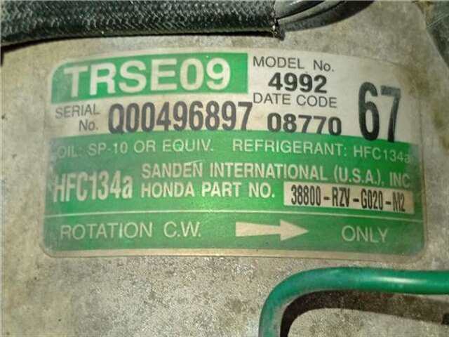 Foto 2ª: Compresor Aire Acondicionado Honda Crv 2.0 (RD8)(2002 _) [K20A4]