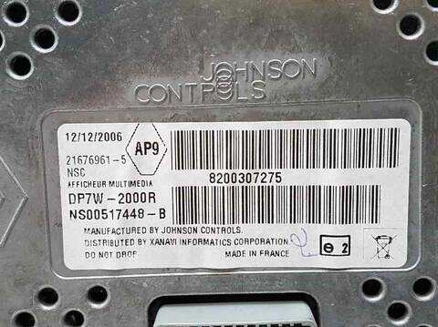 Foto 3ª: Pantalla Multifuncion Renault Espace INITIALE 139CV 102KW [G9T6] (2007)