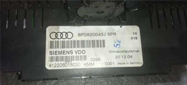Mando Climatizador Audi A3 2.0 TDI AMBITION QUATTRO (103KW) [2.0 LTR. - 103 KW TDI]