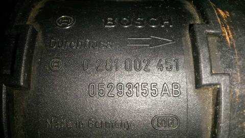 Foto 3ª: Caudalimetro Chrysler Voyager 2.8 CRD CAT 150CV 110KW [VM28] (2006)