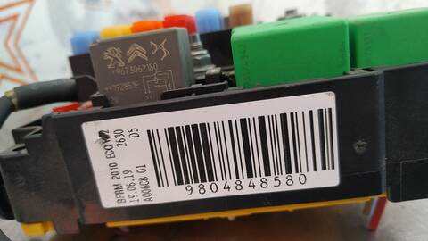 Foto 2ª: Caja Reles Fusibles Citroen Berlingo CONTRLOL M 102CV 75KW FURGON [YHY] (2020)