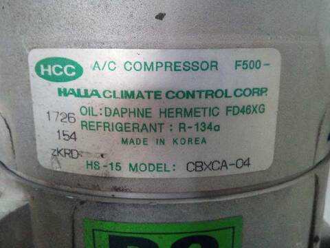 Foto 2ª: Compresor Aire Acondicionado Hyundai Accent GLS 105CV 77KW [G4ED] (2005)