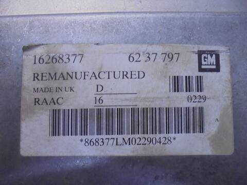 Foto 4ª: Centralita Motor ECU Opel Astra CLUB BERLINA 75CV 55KW [X16SZR] (1999)