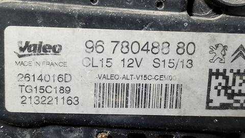 Foto 2ª: Alternador Peugeot Partner OUTDOOR 92CV 68KW [9H06] (2013)