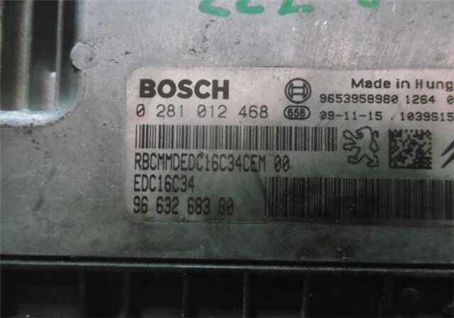 Foto 3ª: Centralita Motor ECU Citroen Xsara 1.6 HDI [9HX (DV6ATED4)]
