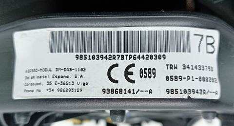 Foto 2ª: Airbag Delantero Izquierdo Renault Trafic FURGON (2014)