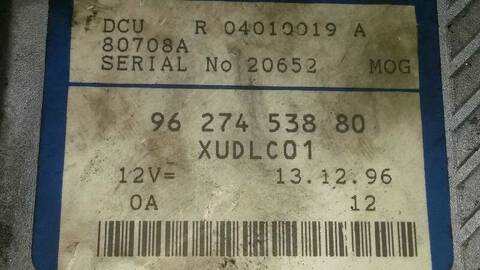 Foto 3ª: Centralita Motor ECU Peugeot 406 2.1 TD CAT BERLINA 109CV 80KW [P8C] (1997)