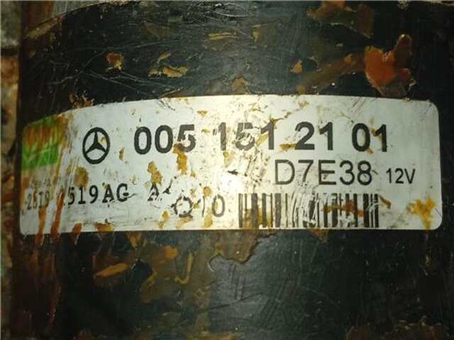 Foto 2ª: Motor de Arranque Mercedes Clase A 140 1.5 A 160 (169.031) [1.5 LTR. - 70 KW CAT] [M 266.920]