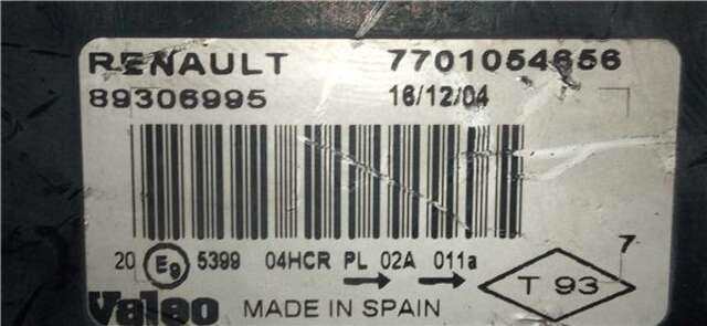 Foto 2ª: Faro Izquierdo Renault Megane 1.9 CONFORT AUTHENTIQUE [1.9 LTR. - 88 KW DCI DIESEL] II CLASSIC BERLINA (2003-_) [F9QB800]