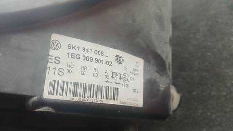 Foto 3ª: Faro Derecho Volkswagen Golf 1.6 TDI 105CV 77KW [CAY] (2009)