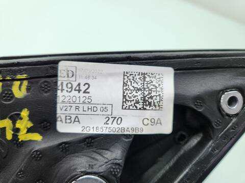 Foto 3ª: Retrovisor Derecho Volkswagen Polo LIFE 95CV 70KW [DLAC] (2022)