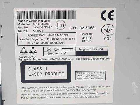 Foto 3ª: Sistema GPS Toyota Auris ACTIVE 116CV 85KW [8NR] (2018)