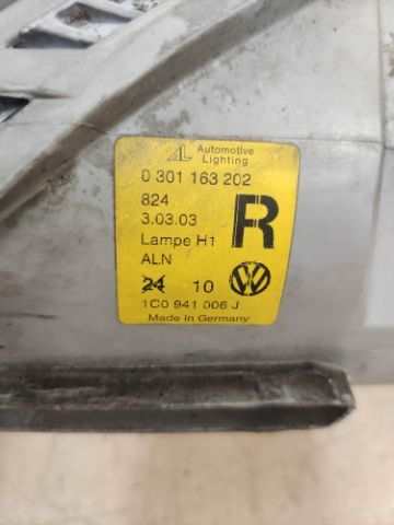 Foto 3ª: Faro Derecho Volkswagen New Beetle 1.9 TDI 9C [ATD] (2002)