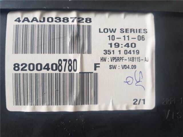 Foto 3ª: Cuadro de Instrumentos Renault Megane 1.4 AUTHENTIQUE [1.4 LTR. - 72 KW 16V] II BERLINA 5P (10.2002-_) [K4J D7]