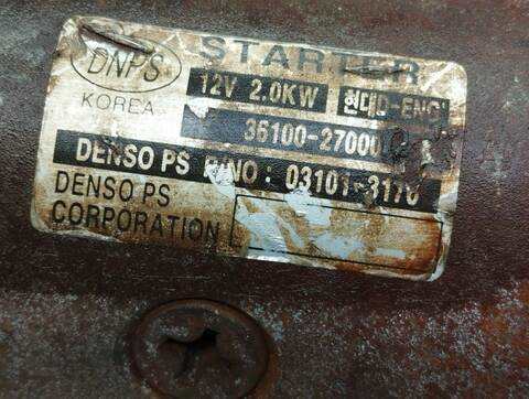 Foto 2ª: Motor de Arranque Hyundai Trajet 2.0 CRDI GLS 113CV 83KW [D 4EA] (2003)