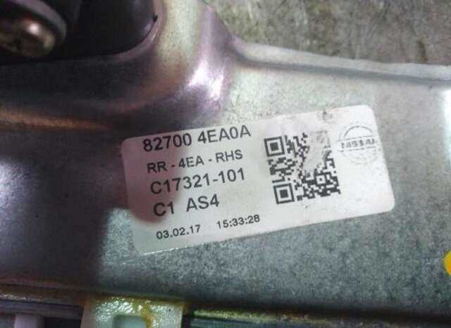Elevalunas Eléctrico Trasero Derecho Nissan Qashqai 1.5DCI