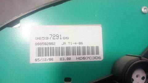 Foto 4ª: Cuadro de Instrumentos Peugeot 206 X-LINE BERLINA 75CV 55KW [KFW] (2002)