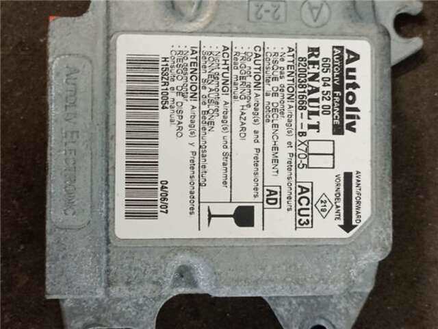 Foto 3ª: Centralita Airbag Nissan Interstar 2.5 CABINA SIMPLE L3H1 3.5T [2.5 LTR. - 88 KW DCI DIESEL CAT] [G9UA6]