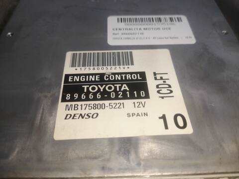 Centralita Motor ECU Toyota Corolla 1CDFTV