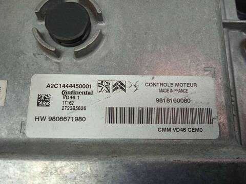 Foto 3ª: Centralita Motor ECU Peugeot 2008 ALLURE 110CV 81KW [HN01] (2017)