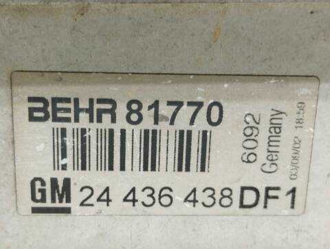 Foto 3ª: Intercooler Opel Astra CLUB BERLINA 101CV 74KW [Y20DTH] (2002)