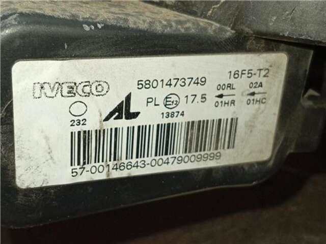 Faro Derecho Iveco Daily 35C12 V. 35C12 V/P. 35S12 V. 35S12 V/P