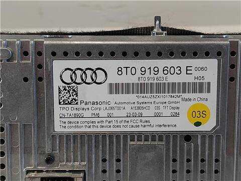 Foto 3ª: Pantalla Multifuncion Audi A5 2.0 TDI COUPE 170CV 125KW [CAHA] (2010)