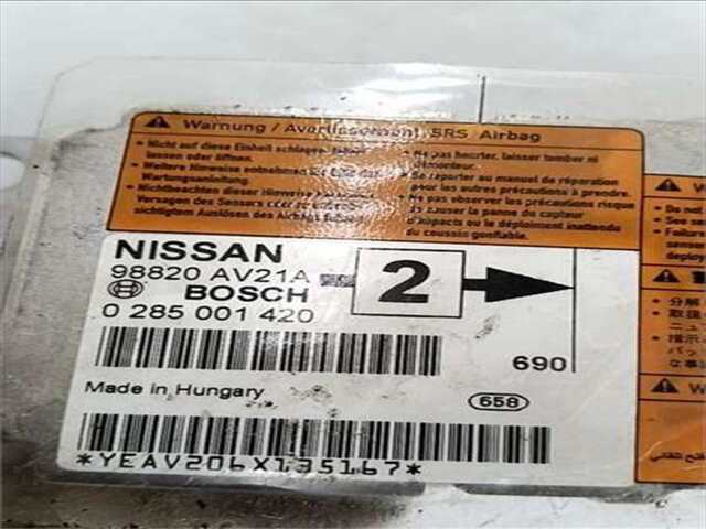 Foto 2ª: Centralita Airbag Nissan Primera 1.6 VISIA [1.6 LTR. - 80 KW CAT]