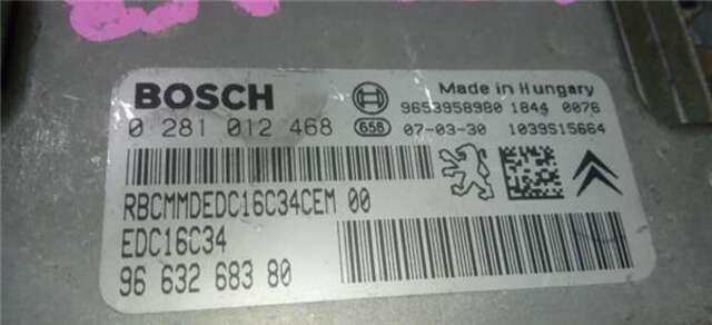 Centralita Motor ECU Citroen Xsara 1.6 HDI