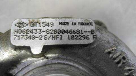 Turbocompresor Renault Kangoo 1.9 DTI DIESEL 80CV 59KW