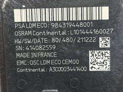 Foto 2ª: Centralita Faros Xenon Peugeot 308 GT 181CV 133KW [YH01] (2022)