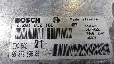 Foto 3ª: Centralita Motor ECU Citroen Xsara 2.0 HDI VTS 66KW) COUPE 90CV [RHY] (1999)