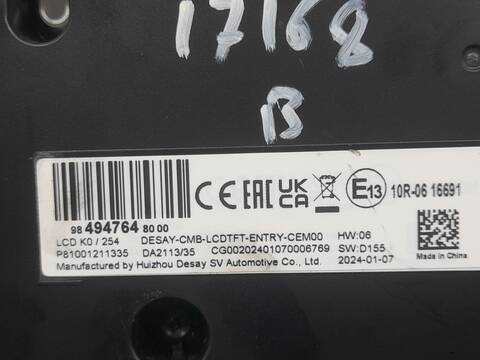 Foto 3ª: Cuadro de Instrumentos Peugeot Expert 1.5 BLUEHDI 120 120CV 88KW FURGONETA [YH01] (2025)